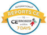 Automatically Reports to CE Broker within 7 days