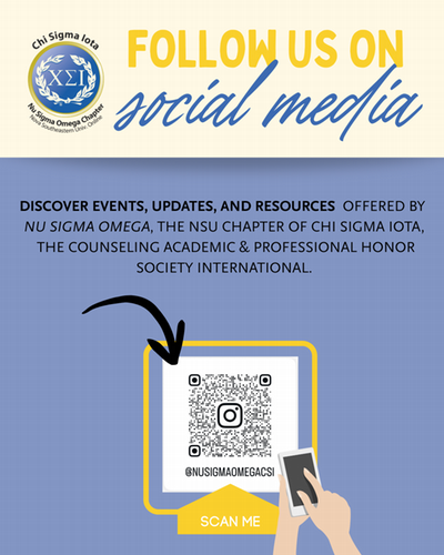 Chi Sigma Iota social media